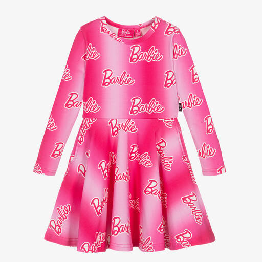 Rock Your Baby-Girls Pink Barbie Cotton Dress | Childrensalon