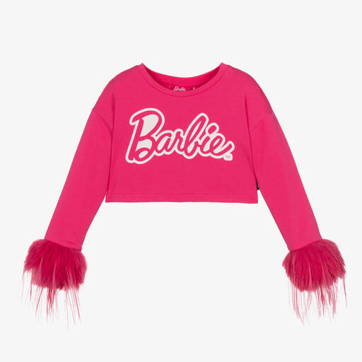 Rock Your Baby-Girls Pink Barbie Cotton Top | Childrensalon