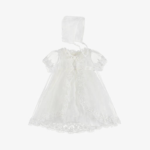 Romano-Кремовое цермониальное платье и жакет для малышек | Childrensalon
