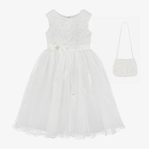 Romano-طقم فستان تول لون عاجي | Childrensalon