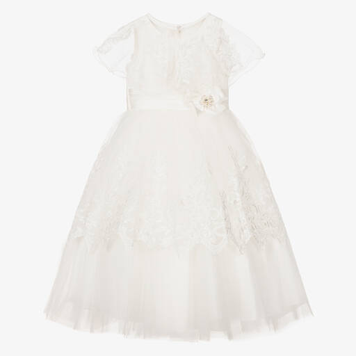 Romano-Ivory Lace Dress & Bolero Set | Childrensalon