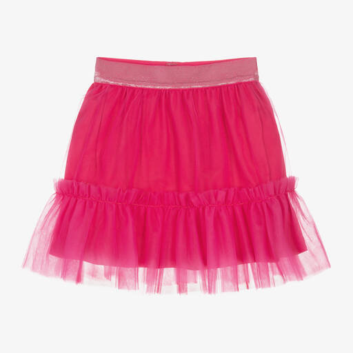 Rosalita Señoritas-Girls Pink Tulle Ruffle Skirt | Childrensalon