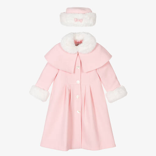 Sarah Louise-Розовый комплект с пальто | Childrensalon