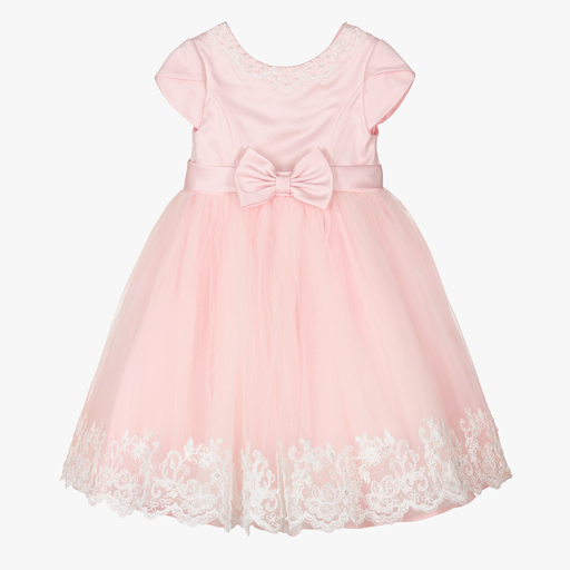 Sarah Louise-Girls Pink Tulle Dress | Childrensalon