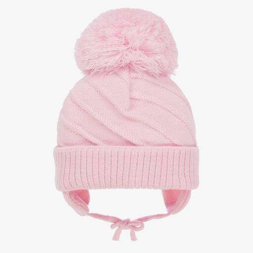 Sätila of Sweden-Розовая шапочка Jim с большим помпоном для девочек | Childrensalon