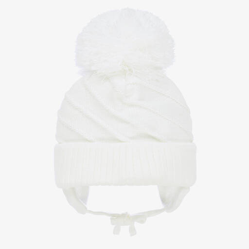 Sätila of Sweden-White Jim Giant Pom-Pom Hat | Childrensalon