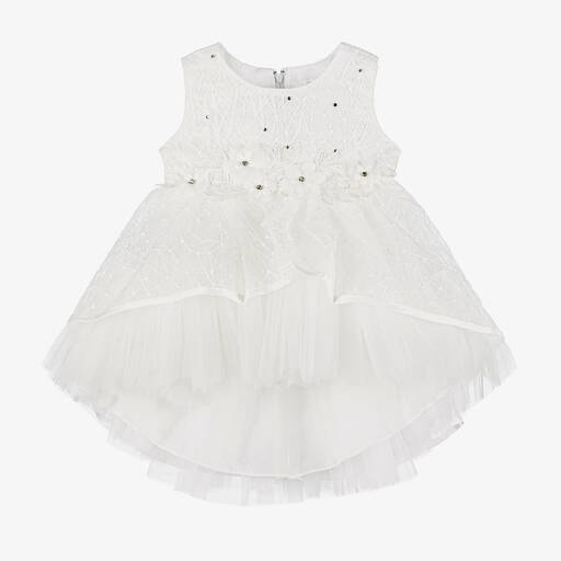 Sevva-Baby Girls Ivory Tulle Dress | Childrensalon