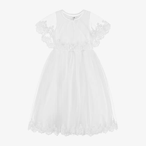 Sevva-Girls White Tulle Dress Set | Childrensalon