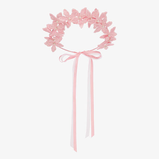Sienna Likes To Party-Girls Pink Flower Garland | Childrensalon