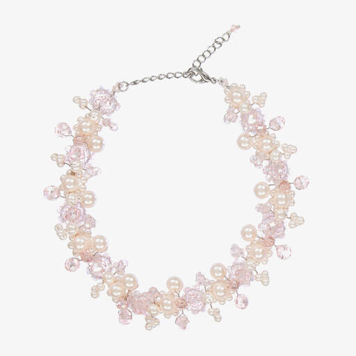 Sienna Likes To Party-Pink Choker Necklace (30cm) | Childrensalon