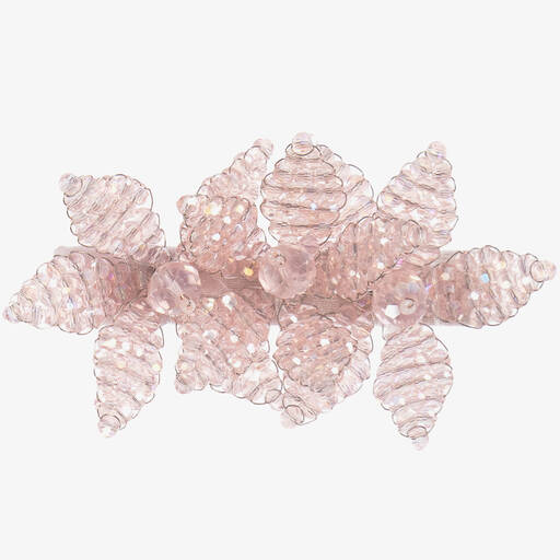 Sienna Likes To Party-Pink Crystal Hair Clip (7.5cm) | Childrensalon
