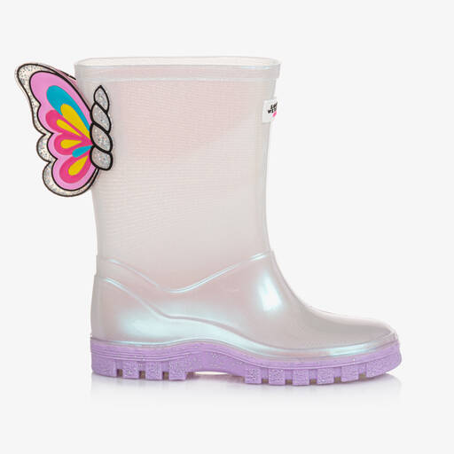 Sophia Webster Mini-Bottes de pluie blanches Papillon | Childrensalon