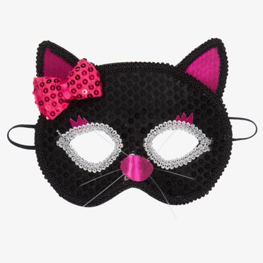 Souza-Girls Black & Pink Cat Mask | Childrensalon