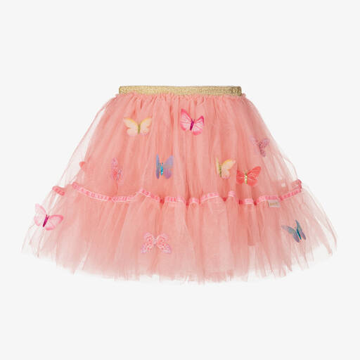 Souza-Розовая юбка-пачка с бабочками для девочек | Childrensalon