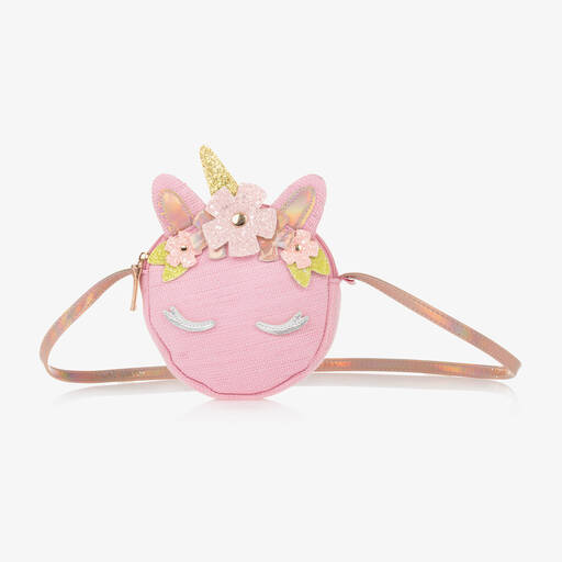 Souza-Girls Pink Unicorn Shoulder Bag (15cm) | Childrensalon