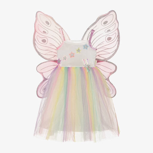 Souza-Girls White & Pink Tulle Fairy Costume | Childrensalon