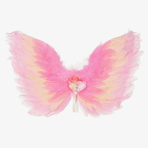 Souza-Pink Feather Fairy Wings  | Childrensalon