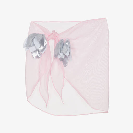 Stella Cove-Girls Pink Chiffon Beach Skirt | Childrensalon
