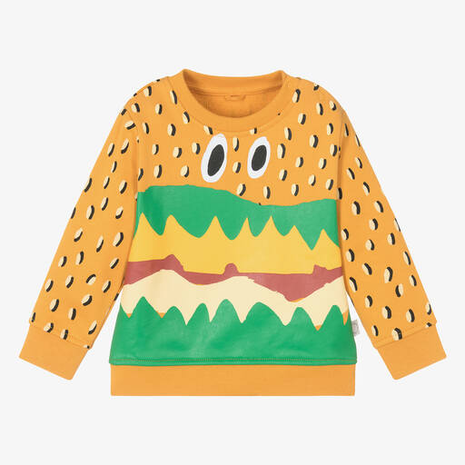 Stella McCartney Kids-Baby Boys Orange Sandwich Sweatshirt | Childrensalon