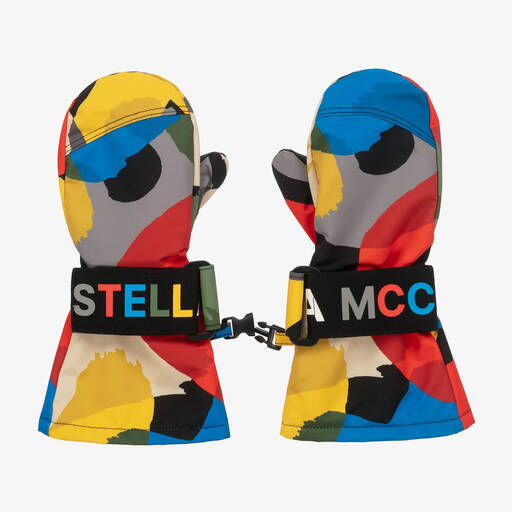 Stella McCartney Kids Ski Wear Capsule-Gants de ski multicolores garçon | Childrensalon