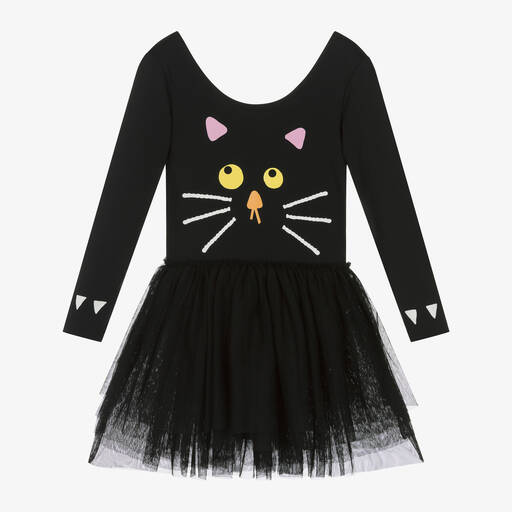 Stella McCartney Kids-Girls Black Cat Costume | Childrensalon