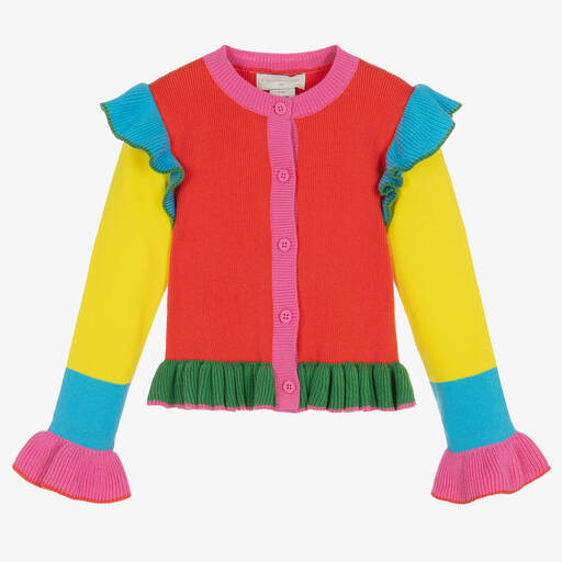 Stella McCartney Kids-Girls Colourful Knitted Cardigan | Childrensalon