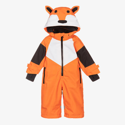 Stella McCartney Kids-Orange Fox Snowsuit | Childrensalon