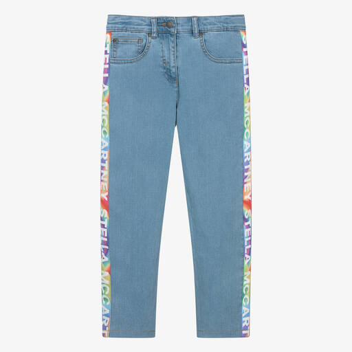 Stella McCartney Kids-Teen Girls Blue Denim Slim-Fit Jeans | Childrensalon