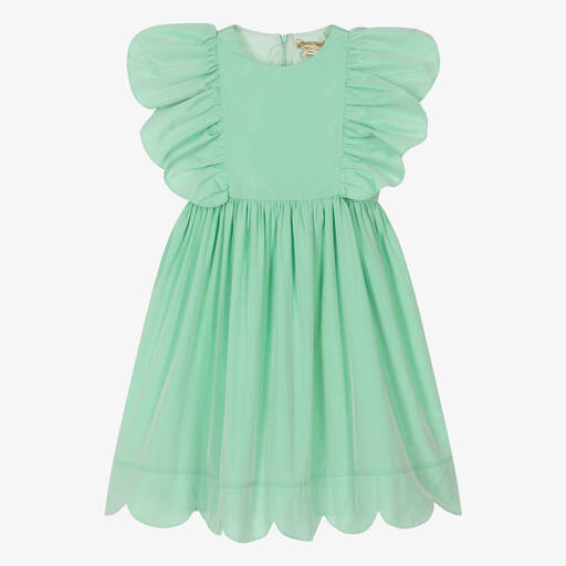 Stella McCartney Kids-Teen Girls Green Taffeta Dress | Childrensalon