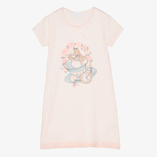 Story Loris-Розовая ночная рубашка Алиса из модала  | Childrensalon