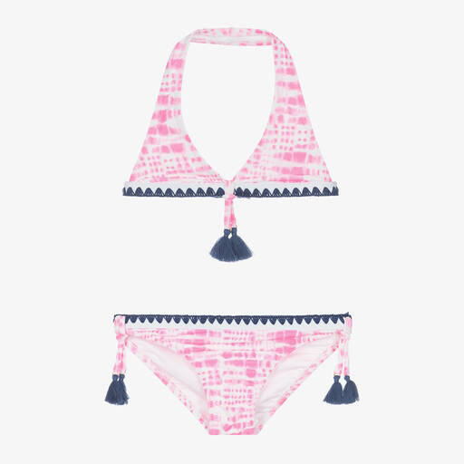 Sunuva-Girls Pink Tie-Dye Bikini | Childrensalon