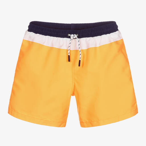 Sunuva-Teen Boys Orange Swim Shorts | Childrensalon