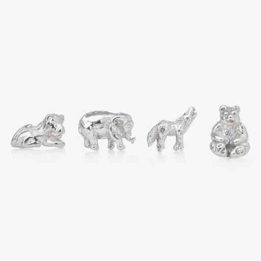 Tales From The Earth-Silver Animal Charms (1cm) | Childrensalon