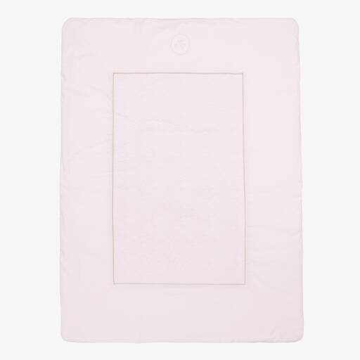 Tartine et Chocolat-Baby Girls Pink Cotton Padded Blanket (99cm) | Childrensalon