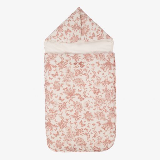 Tartine et Chocolat-Girls Ivory & Pink Nest (85cm) | Childrensalon