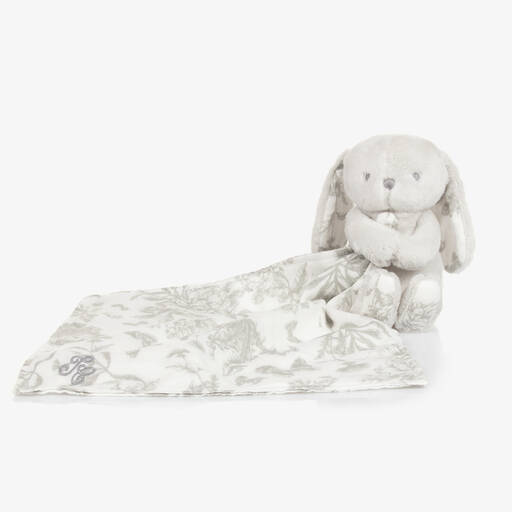 Tartine et Chocolat-Grey Augustin the Rabbit Baby Comforter (25cm) | Childrensalon