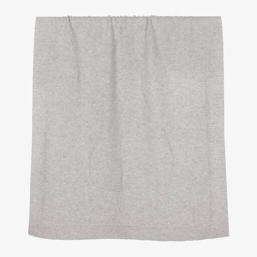 Tartine et Chocolat-Grey Cashmere Blanket (100cm) | Childrensalon
