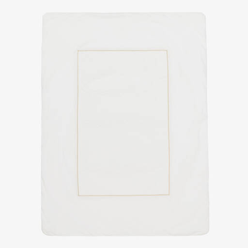 Tartine et Chocolat-Ivory Cotton Padded Baby Blanket (99cm) | Childrensalon