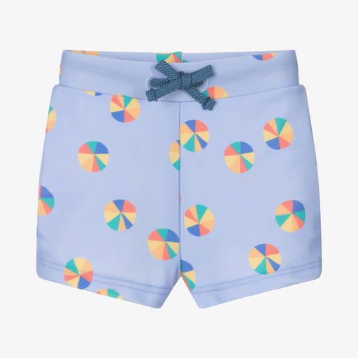 The Bonniemob-Baby Boys Blue Swim Shorts (UPF 50+) | Childrensalon