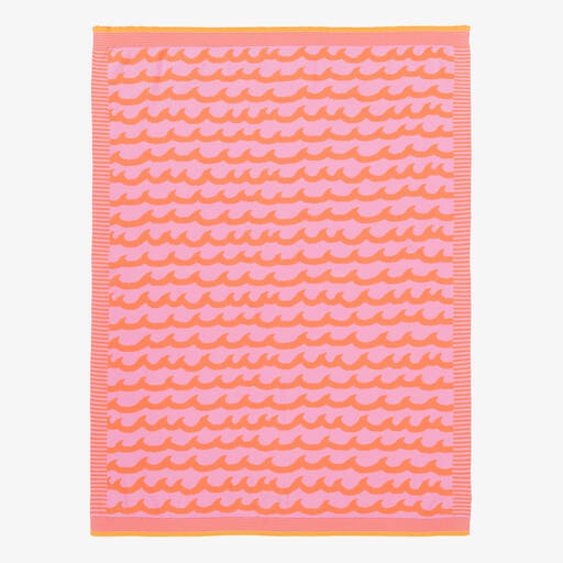 The Bonnie Mob-Baby Girls Pink Cotton Blanket (100cm) | Childrensalon