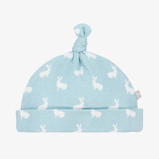 The Little Tailor-Blue & White Cotton Baby Hat | Childrensalon