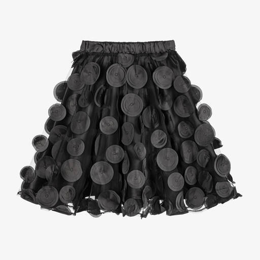 The Tiny Universe-Girls Black Tulle Circle Skirt | Childrensalon