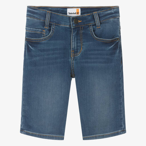 Timberland-Teen Boys Blue Cotton Jersey Shorts | Childrensalon
