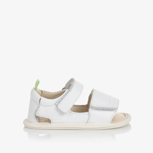 Tip Toey Joey-White Leather Baby Sandals | Childrensalon