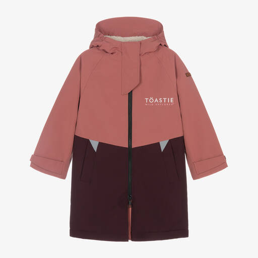 Töastie-Girls Pink Hooded Raincoat | Childrensalon