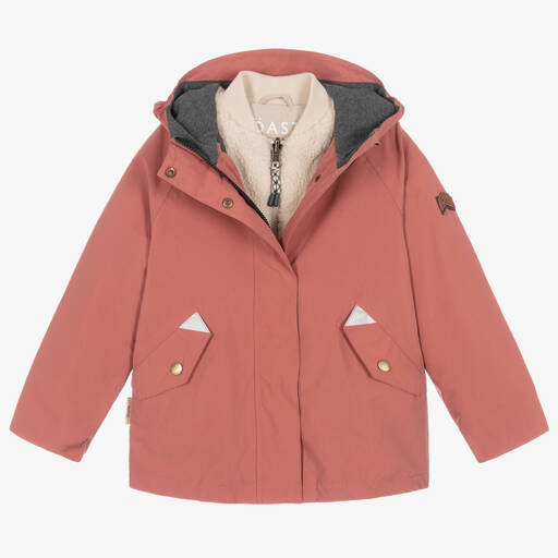 Töastie-Pink 2-in-1 Waterproof Raincoat | Childrensalon