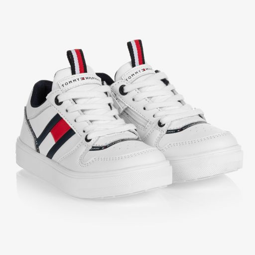 Tommy Hilfiger-Weiße Sneakers für Jungen | Childrensalon