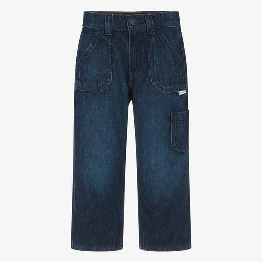 Tommy Hilfiger-Girls Blue Denim Straight Fit Jeans | Childrensalon