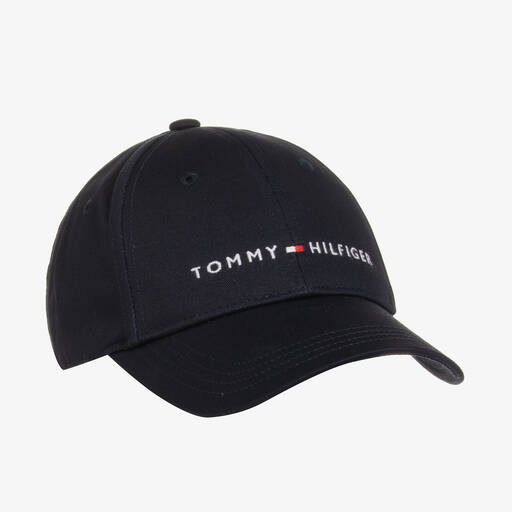 Tommy Hilfiger-Navy Blue Logo Cap | Childrensalon