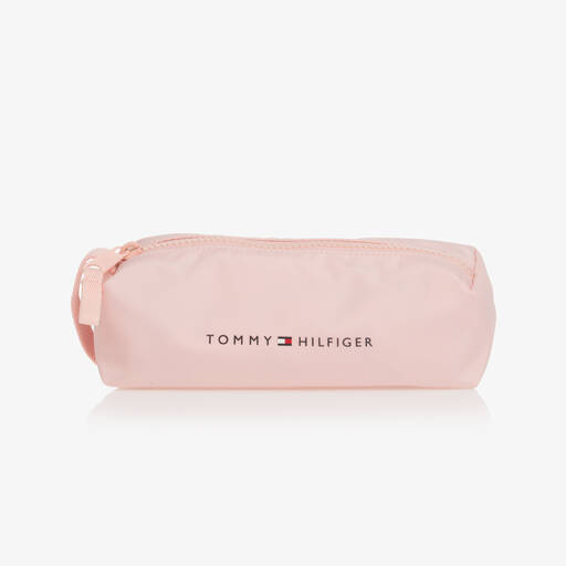 Tommy Hilfiger-Pink Flag Logo Pencil Case (20cm)  | Childrensalon